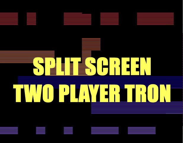 Two Player Tron with split screen on the Atari 2600!)